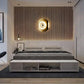 Modern Organic Gold LED Wall Sconce (Textured Accent Light)