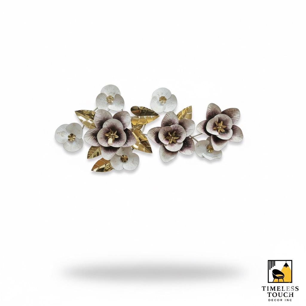 Hellebore Bloom Multi-Tone Metal Wall Art