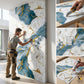 UV Marble Sheet 4' × 8' – 3mm Thickness, MT89136-G