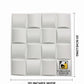 3D White Geometric Rib / Smooth Corner Wall Panel