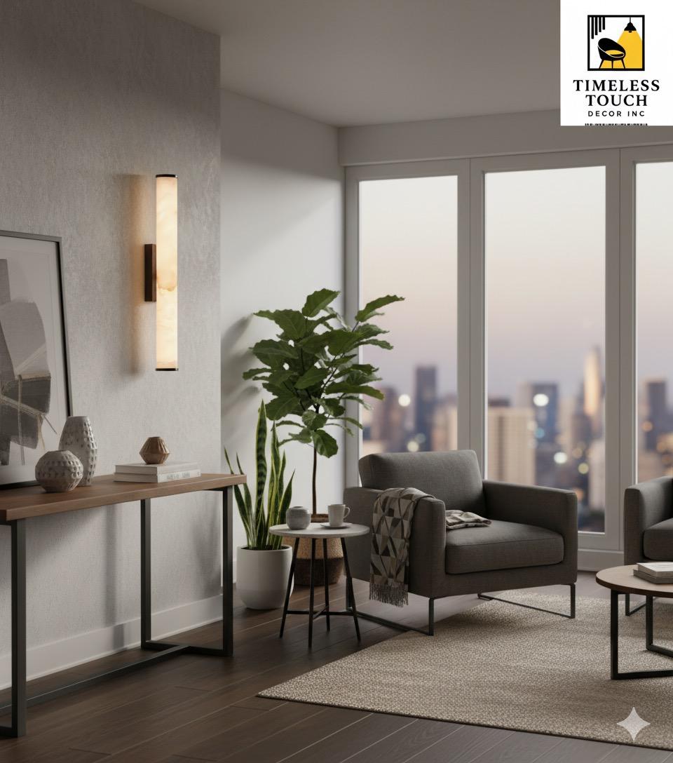 Modern Black & White S-Curve LED Wall Sconce (Minimalist Vertical Light)