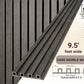 3D Fluted Wall Panel - Contemporary Gray Faux Wood Grain (Vertical Slats)