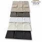 Architectural 3D Modular Quadrant Wall Panels (Pure White/Light Gray)