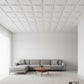 3D White Geometric Rib / Smooth Corner Wall Panel