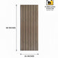 3D Textured Vertical Grooves Wall Panel (Industrial Gray / Silver)