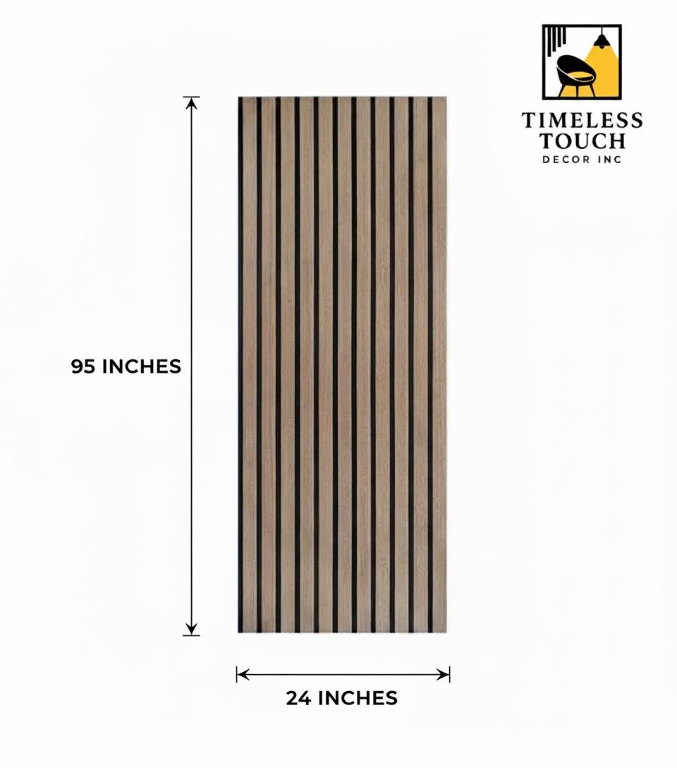 3D Textured Vertical Grooves Wall Panel (Industrial Gray / Silver)