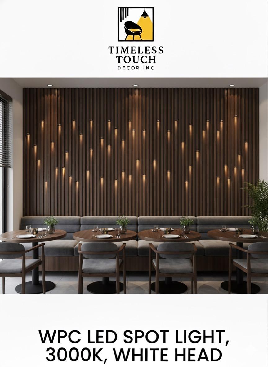 WPC Accessory LED Spot Light - 3000K Warm White (White Head)