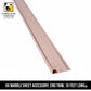 10 FT Metallic Rose Gold End Trim / J-Channel for Wall Panels (UV Marble Accessory)