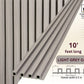 3D Fluted Wall Panel - Coastal Gray Faux Wood Grain (Vertical Slats)