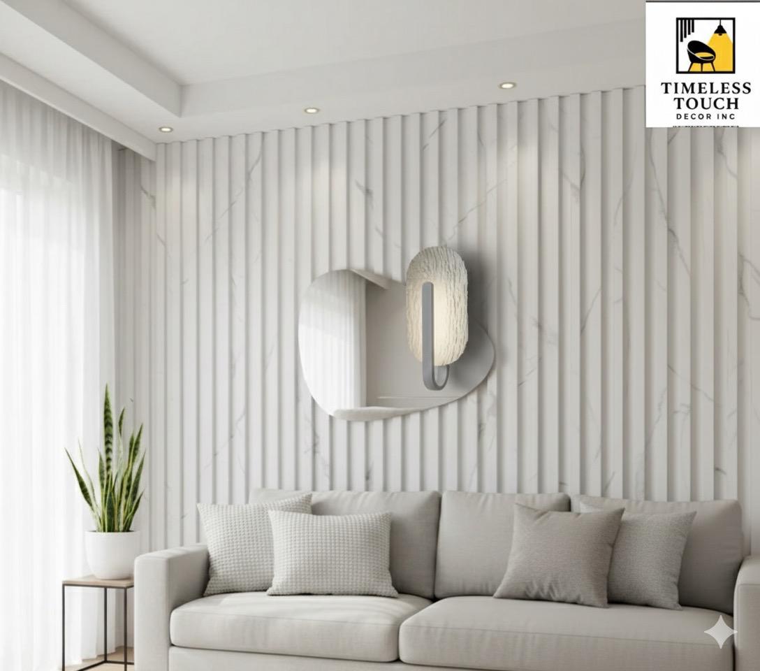 Modern LED Water Ripple Chandelier / Flush Mount - 4 Ring Crystal Effect