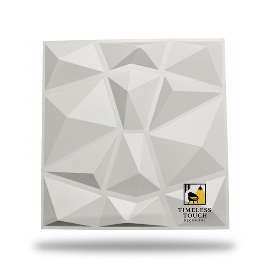 3D White Starburst / Compass Geometric Wall Panel
