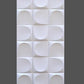 Architectural 3D Modular Quadrant Wall Panels (Pure White/Light Gray)