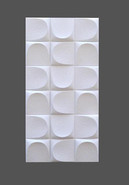 Architectural 3D Modular Quadrant Wall Panels (Pure White/Light Gray)
