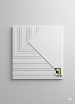 3D White Geometric Crystal Multi-Facet Wall Panel