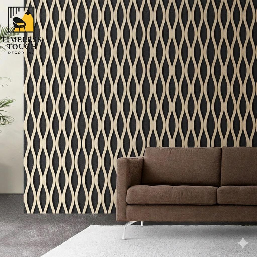 Modern Light Oak Fluted Wall Panel (Acoustic Slat Design)