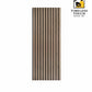 3D Textured Vertical Grooves Wall Panel (Industrial Gray / Silver)