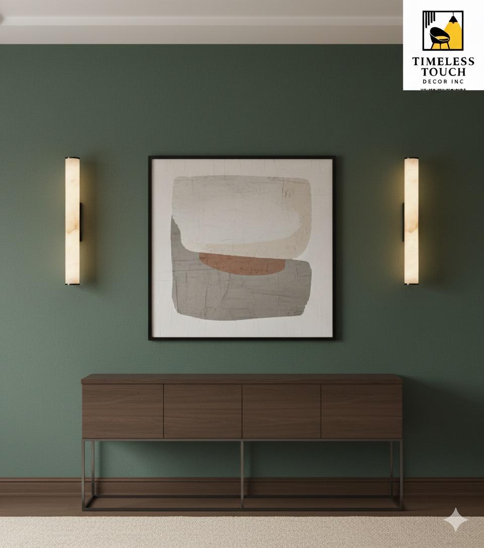 Modern Black & White S-Curve LED Wall Sconce (Minimalist Vertical Light)