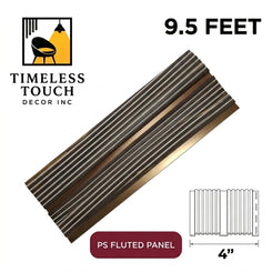 (Metallic Bronze / Silver Striped Dual-Tone Panel)