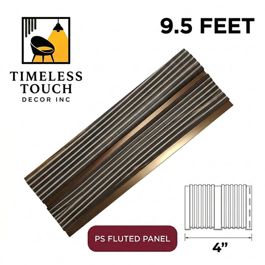 (Metallic Bronze / Silver Striped Dual-Tone Panel)