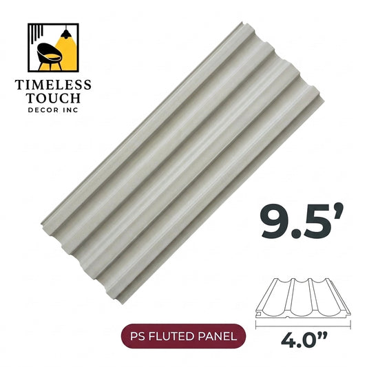 (Off-White / Beige Scalloped Panel)