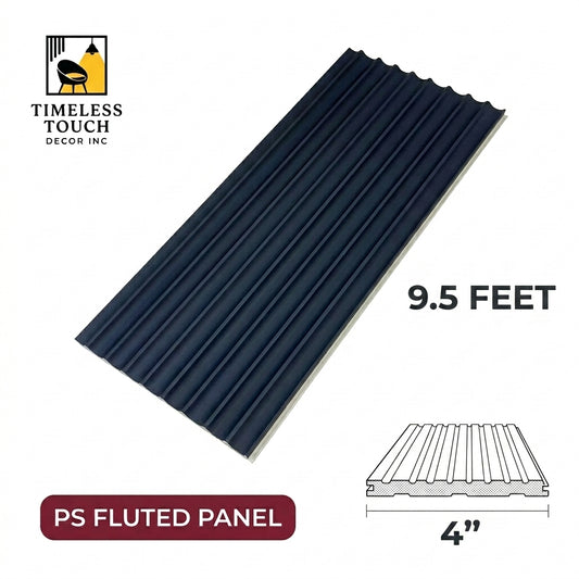 (Navy Blue / Dark Blue Scalloped Panel)