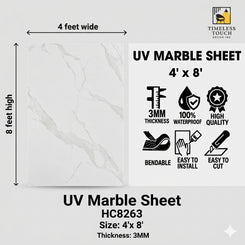 UV Marble Sheets, Royal Steak ( 4ft x 8ft )