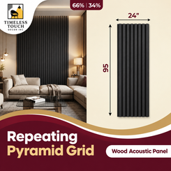 3D White Intricate Starburst Geometric Wall Panel (Repeating Pyramid Grid)