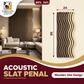 Modern Light Oak Fluted Wall Panel (Acoustic Slat Design)
