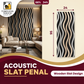 Modern Light Oak Fluted Wall Panel (Acoustic Slat Design)