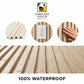 White Oak WPC Fluted Wall Panel – 9 FT Decorative Waterproof Interior Wall Cladding