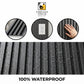 Black Ash WPC Fluted Wall Panel – 9 FT Decorative Waterproof Interior Wall Cladding