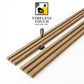 3D Fluted Wall Panel - Classic Brown Faux Oak Wood Grain (Vertical Slats)