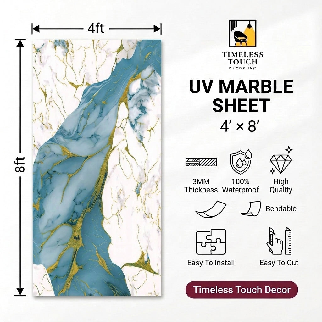UV Marble Sheets, Twilight gleam (4ft x 8ft)