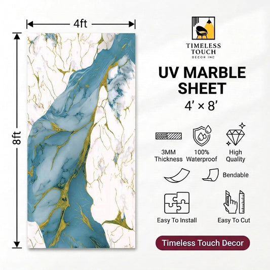 UV Marble Sheets, Twilight gleam (4ft x 8ft)