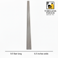 3D Fluted Wall Panel - Coastal Gray Faux Wood Grain (Vertical Slats)