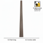 3D Fluted Wall Panel - Light Taupe Faux Wood Grain (Vertical Slats)