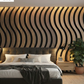 Modern Light Oak Fluted Wall Panel (Acoustic Slat Design)