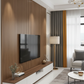 3D Fluted Wall Panel - Classic Brown Faux Oak Wood Grain (Vertical Slats)
