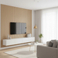 3D Fluted Wall Panel - Golden Oak Faux Wood Grain (Vertical Slats)