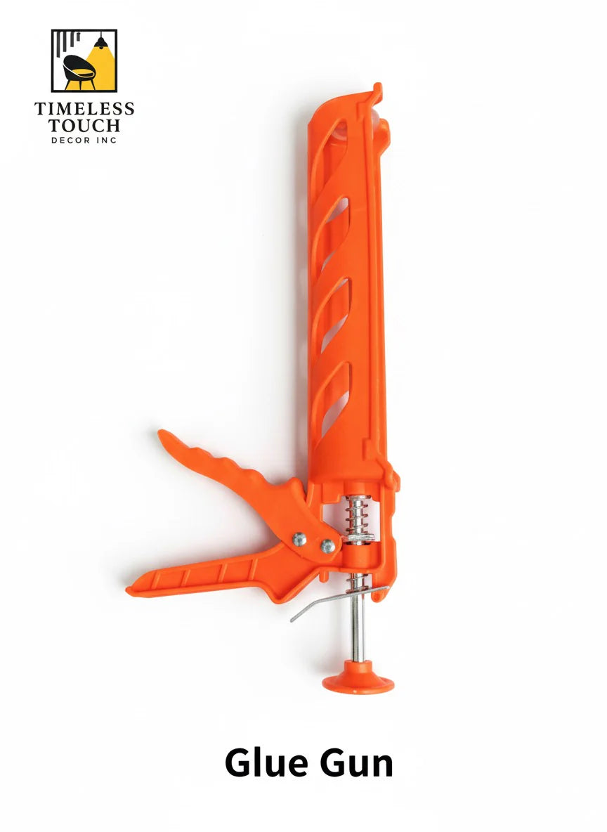 Orange Heavy Duty Caulk Gun - Silicone Sealant & Adhesive Applicator