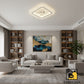 3D Luxury White Calacatta Marble Wallpaper with Gold Veins (4 FT x 10 FT Panel)