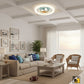 Modern Kids' Celestial LED Ceiling Light with Moon & Stars (Fluted Trim)