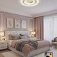 Kids' Heart-Themed LED Ceiling Light (Pink & White)