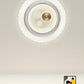 Modern Scalloped LED Ceiling Light with Crystal & Gold Detail