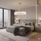Luxury Round Crystal Flower LED Ceiling Light (Pink Center)