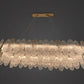 Luxury Two-Tier Round Crystal Waterfall Chandelier (Gold Finish)