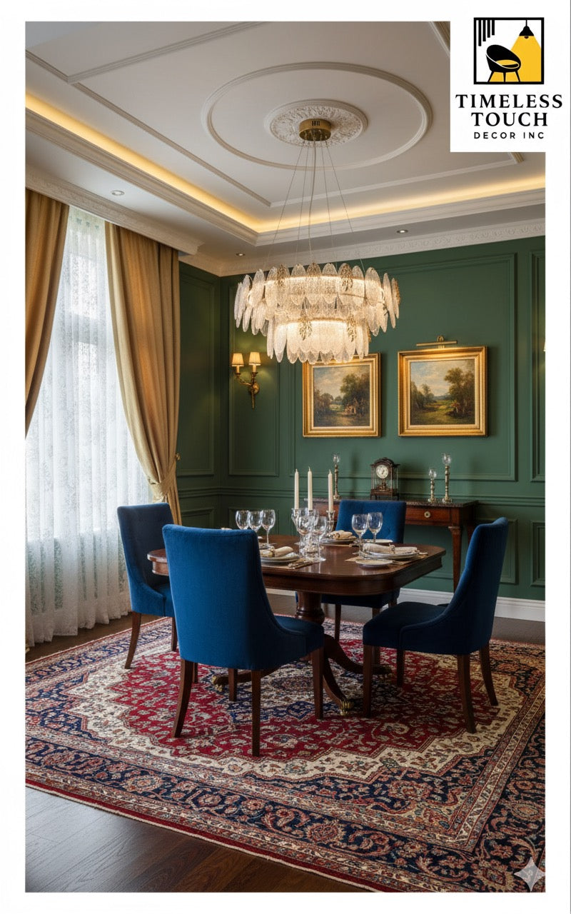 Luxury Oval Glass Petal Chandelier (Linear Gold Finish)