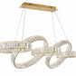 Luxury Abstract Crystal Knot Chandelier (Modern Sculptural Design)