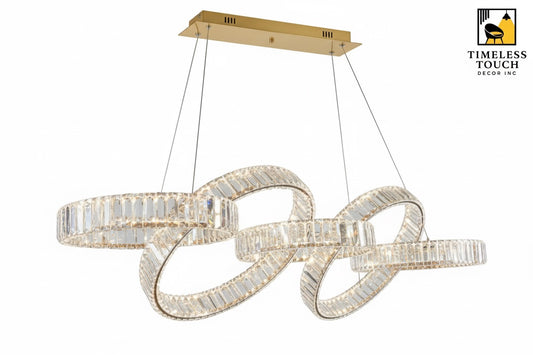 Luxury Abstract Crystal Knot Chandelier (Modern Sculptural Design)