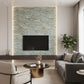 Luxury Blue-Gray Marble Peelable Wallpaper with Gold Veins (1.75 FT x 32 FT Roll)